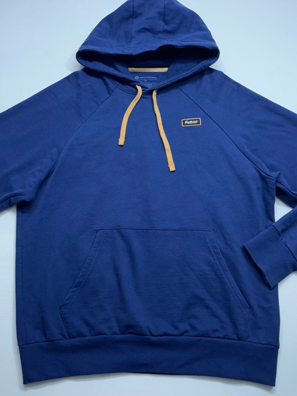 Fayettechill Hoodie Mens Size Medium Pullover Sweatshirt Blue Pockets